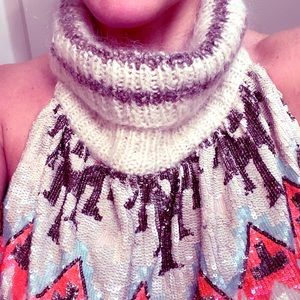 Sexy Dickie Scarf Necklace. Now has ribbon ties at back.